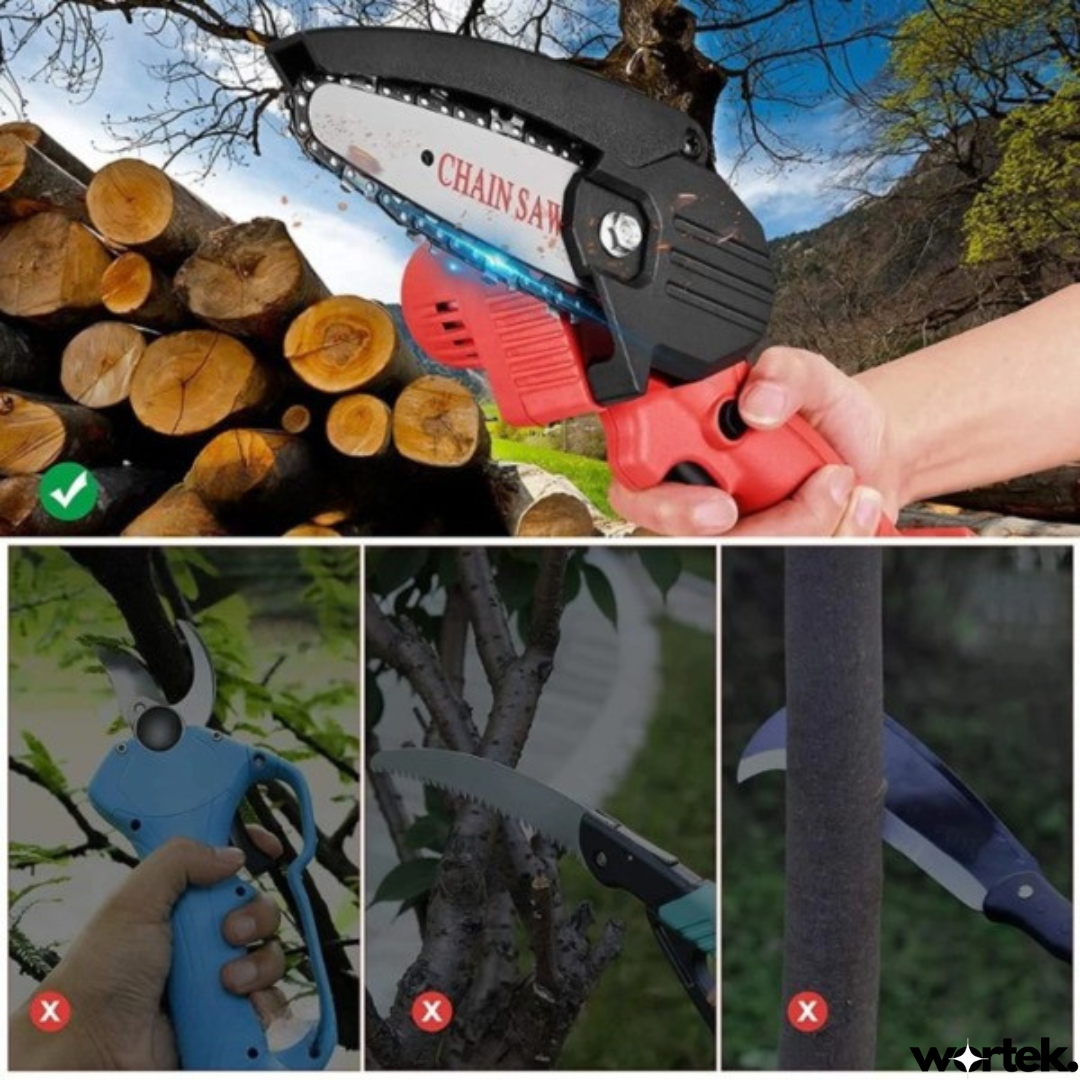 Motosierra de Mano Eléctrica | Batería 48V + Maletin GRATIS