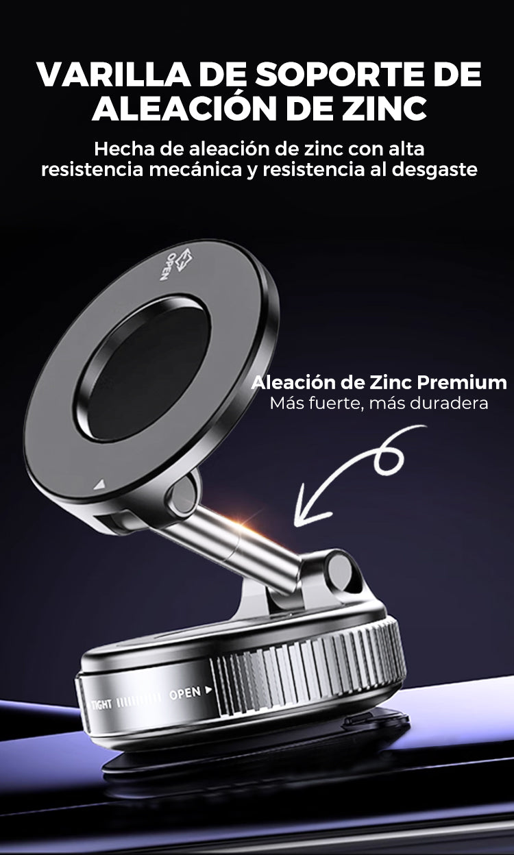 Soporte Magnético 360° con Ventosa – Fijación Súper Segura para Móvil
