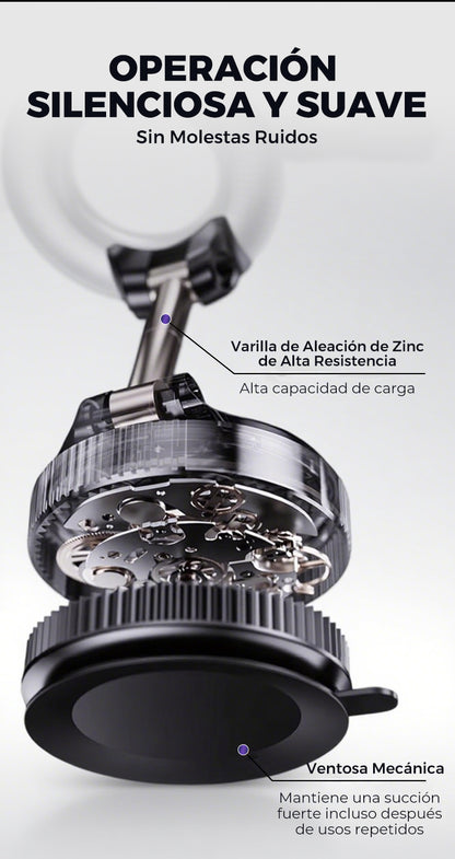 Soporte Magnético 360° con Ventosa – Fijación Súper Segura para Móvil