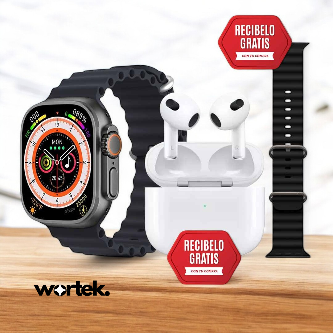 Pack SmartWatch Ultra™ 9 PRO – Potencia, Salud y Deporte en tu Muñeca