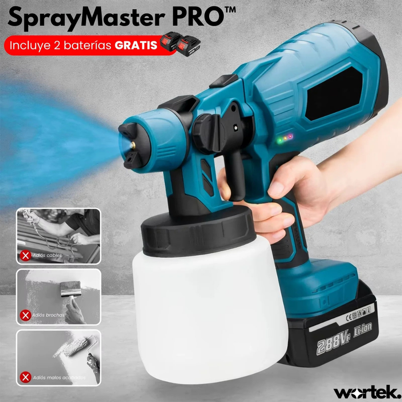 SprayMaster PRO - Pistola pintar eléctrica inalámbrica