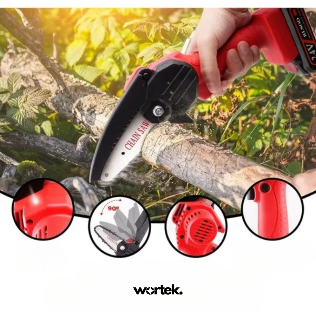 Motosierra de Mano Eléctrica | Batería 48V + Maletin GRATIS