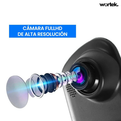 Espejo Retrovisor ClearView Full HD™ con Cámara Trasera - Visión y Seguridad Total - Wortek