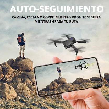 Drofly®️ - Dron con doble cámara Full HD 4K (+2 Baterías y Maletín GRATIS) - Wortek