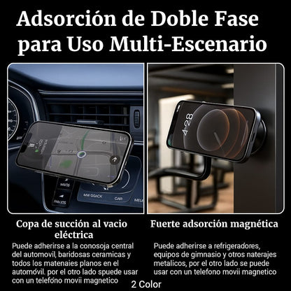 Soporte Magnético 360° con Ventosa – Fijación Súper Segura para Móvil