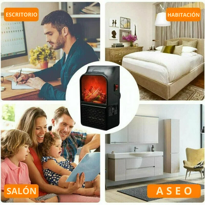 Chimenea Portátil EcoFlame™ - Calidez Eficiente para tu Hogar