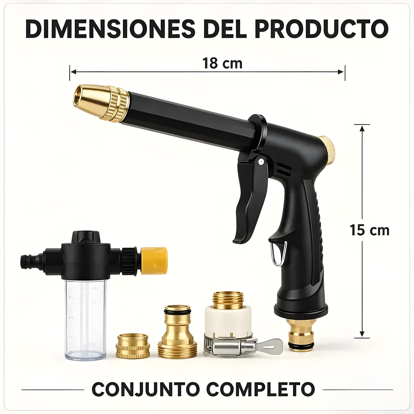 HydroJet PRO™ – Pistola de Lavado a Presión 360°
